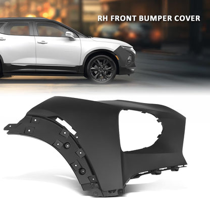 G-PLUS Front Bumper Cover Passenger Right Side Compatible with Chevy Trailblazer 2021-2022 NOT Fit RS Model 42749517, 42772012 Black