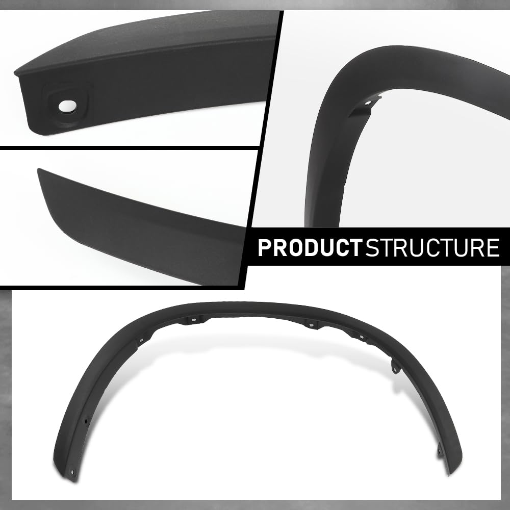 G-PLUS Front Right Fender Flare Compatible with Toyota Highlander 2020 2021 2022 Wheel Arch Trim, 750850E040