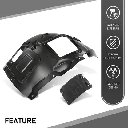 G-PLUS Fender Liner Front Driver Left Side Upper Fit 2012-2018 BMW 320i /320i xDrive Base Sedan, For Standard, Modern, and Luxury Line Models 51717260725