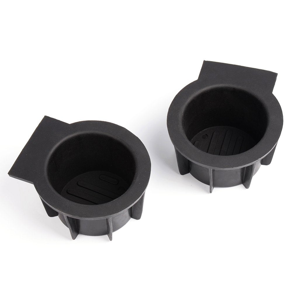 G-PLUS Center Console Cup Holder Rubber Inserts Compatible with Ford F150 2009-2014 Without Flow Through Center Console NOT Fit 2004-2008 XL/XLT/SVT/XLT
