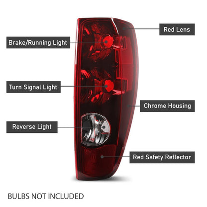 G-PLUS Tail Light Brake Lamp Right w/o Bulb Compatible with Chevy Colorado 2004-2012, Compatible with GMC Canyon 2004-2012 GM2801164, 19417443, 20825942 Luces Traseras Rear Brake Lamps Assembly