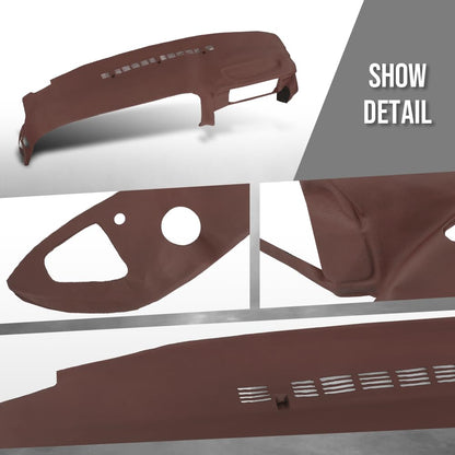 G-PLUS TPE Dash Cover Dashboard Compatible with Chevy & GMC Truck C/K 1500 1997-1999 Fit Chevy & GMC Truck C/K 2500/3500 1997-2000 Red