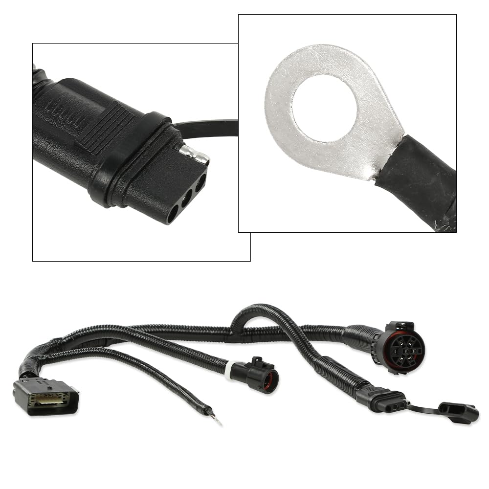 G-PLUS 7 Pin Trailer Tow Harness Compatible with Ford F150 2005-2008/ Compatible with Lincoln Mark LT 2006-2008 5L3Z13A576BA Tow Hitch Wiring Harness Connector