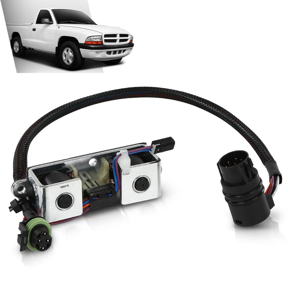 G-PLUS Transmissions Solenoid Lock-up TCC Overdrive w/Harness Compatible with All A500 & A518 Transmissions 1996-1999 Round Plug 8 Pin 12420B JF011E RE0F10A F1CJA