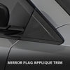 G-PLUS Mirror Flag Applique w/o Trim Compatible with Chrysler Town & Country 2008-2016 Mini Passenger Van/Fit Dodge Grand Caravan 2008-2020 LH & RH Exterior Side View Mirror Triangle Trim