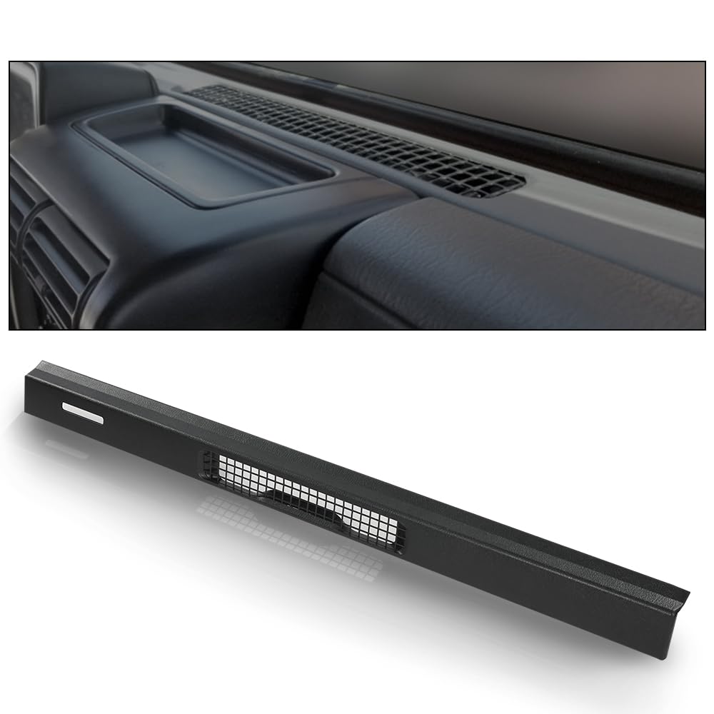 G-PLUS Dash Top Cover Compatible with Jeep Wrangler TJ 1997-2006 Defrost Vent Bezel Trim 55037036 Black