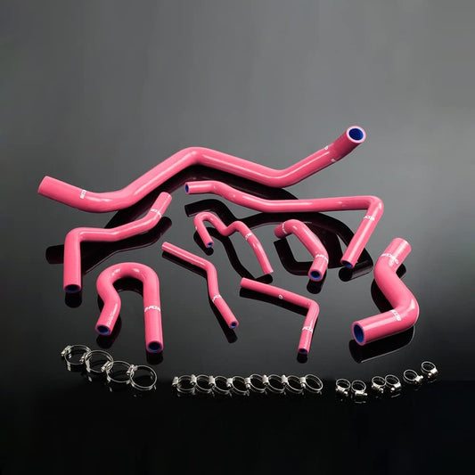 G-PLUS Silicone Radiator Coolant Hose Kit Clamps Replacement For 1992-2000 HONDA CIVIC D15 D16 SOHC EG/EK Pink 9PCS