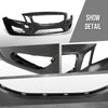 G-PLUS Front Bumper Cover Fascia Compatible with Volvo S60 T5 2012-2013 / T6 2011-2013 398025015, VO1000200 Black