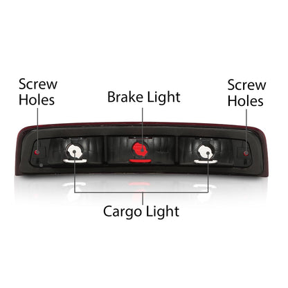 G-PLUS Third Brake Light Lamp Compatible with Dodge Ram 1500 2009-2017/Fit Dodge Ram 2500 3500 2010-2017 68412024AA 55372082AA High Mount Stop Light Faro De Freno Trasero Tersera Luz De Freno