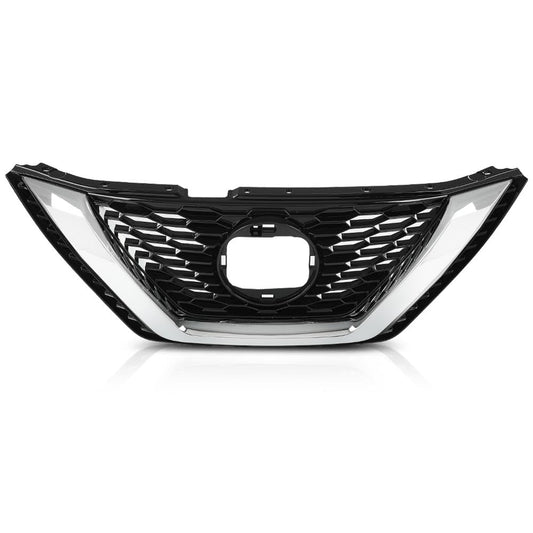 G-PLUS Front Upper Grille Assembly Chrome Compatible with Nissan Qashqai Rogue Sport 2020 2021 NI1200320 623106MR0A