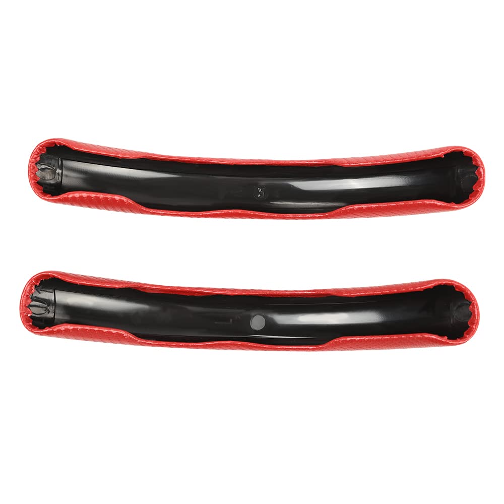 G-PLUS Universal 15" Steering Wheel Cover Compatible with Most Car, trucks, SUV, sedans Car Anti-skid Steering Wheel Cover Steering Wheel Grip Protector 2 PCS (Red)