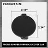 G-PLUS Black Front Bumper Tow Hook Eye Cap Cover Compatible with Jeep Compass 2.0L 2.4L 2017-2021 5SY62TZZAB