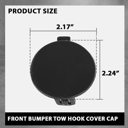 G-PLUS Black Front Bumper Tow Hook Eye Cap Cover Compatible with Jeep Compass 2.0L 2.4L 2017-2021 5SY62TZZAB