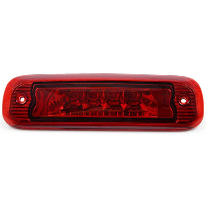 G-PLUS LED Third 3rd Brake Light Compatible with Cherokee 1997-2001 Rear Roof Center High Mount Stop Light Red Lens Chrome Housing Replace For 55155614AE