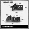 G-PLUS Door Hinge Set Compatible with Chevy & GMC Pickup 1967-1972,Fit Blazer & Jimmy 1969-1972,Fit Suburban 1967-1972 (Front Door only)