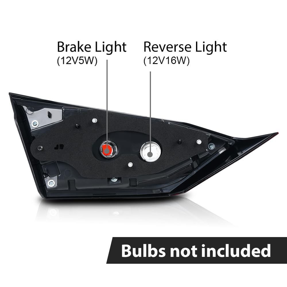 G-PLUS Inner Tail Light w/o Bulb Rear Brake Lamp Right Passenger Side Compatible with Nissan Altima Sedan Model 2019 2020 2021 2022 265406CA0A NI2803119
