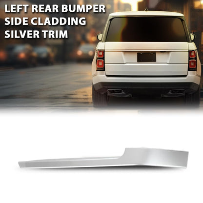 G-PLUS Left Rear Bumper Side Cladding Trim Compatible with Land Rover Range Rover 2013-2022 Silver