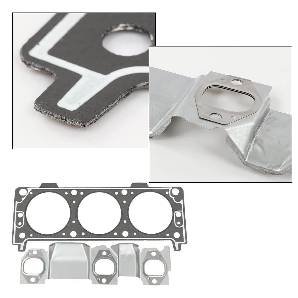 G-PLUS Head Gasket Set Compatible with Chevy Equinox 2005-2009 3.4L /Fit Pontiac Torrent 2006-2009 3.4L HS9071PT-3, ES72892
