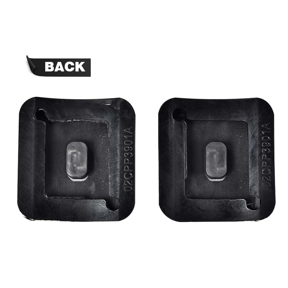 G-PLUS Brake and Clutch Pedal Pad Kit 2pcs Compatible with Jeep Wrangler TJ LJ 1987-2006 Fit Jeep Cherokee XJ 1987-2001 20780 Black