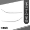 G-PLUS Pair Front Outer Bumper Face Bar Trim Compatible with Benz E350 / E550 Base Convertible 2-Door 2011-2013 2078852021, 2078851921, MB1047115, MB1046115 Silver