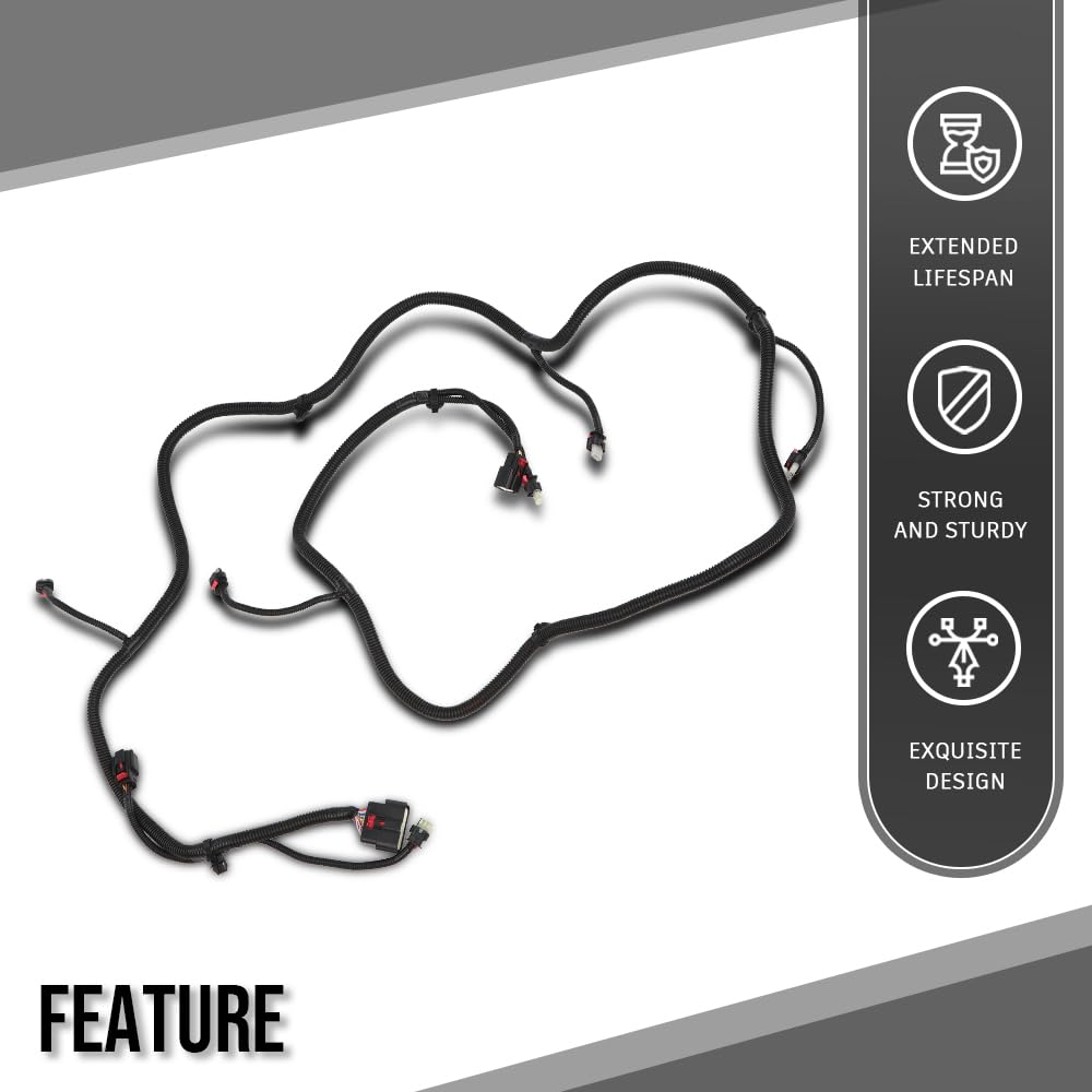 G-PLUS Front Parking Sensor Harness Compatible with Tesla Model X 2016 2017 2018 2019 2020 103243300G, 1032433-00-G, 1032433-00 Black