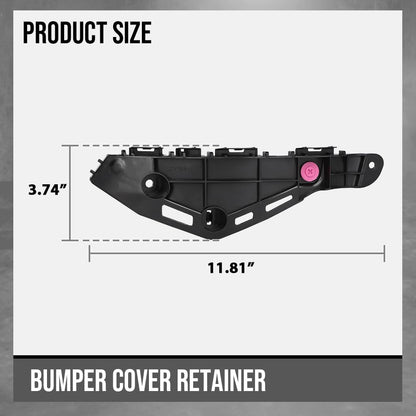 G-PLUS Bumper Cover Retainer Driver & Passenger Side Left & Right Bracket Compatible with LX 2016 2017 2018 2019 2020 2021 2022 525350E070, 525360E060, LX1033117, LX1032117 Black