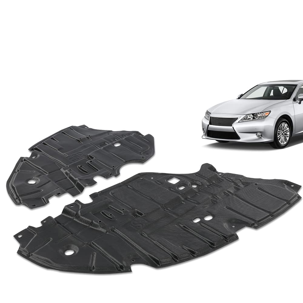 G-PLUS Left & Right Side Engine Splash Shield Compatible with 2013-2015 Lexus ES350 ES300h Set of 2 5144133160, 5144233160
