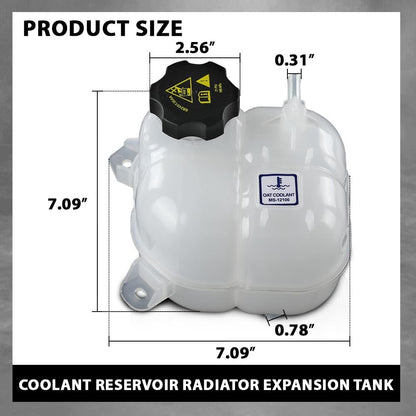 G-PLUS Coolant Reservoir Radiator Expansion Tank Compatible with Chrysler 200 (submodel: C, Limited, LX, S) 2015-2017,Compatible with Jeep Cherokee 2014-2018 68102155AD-PFM, CH3014161