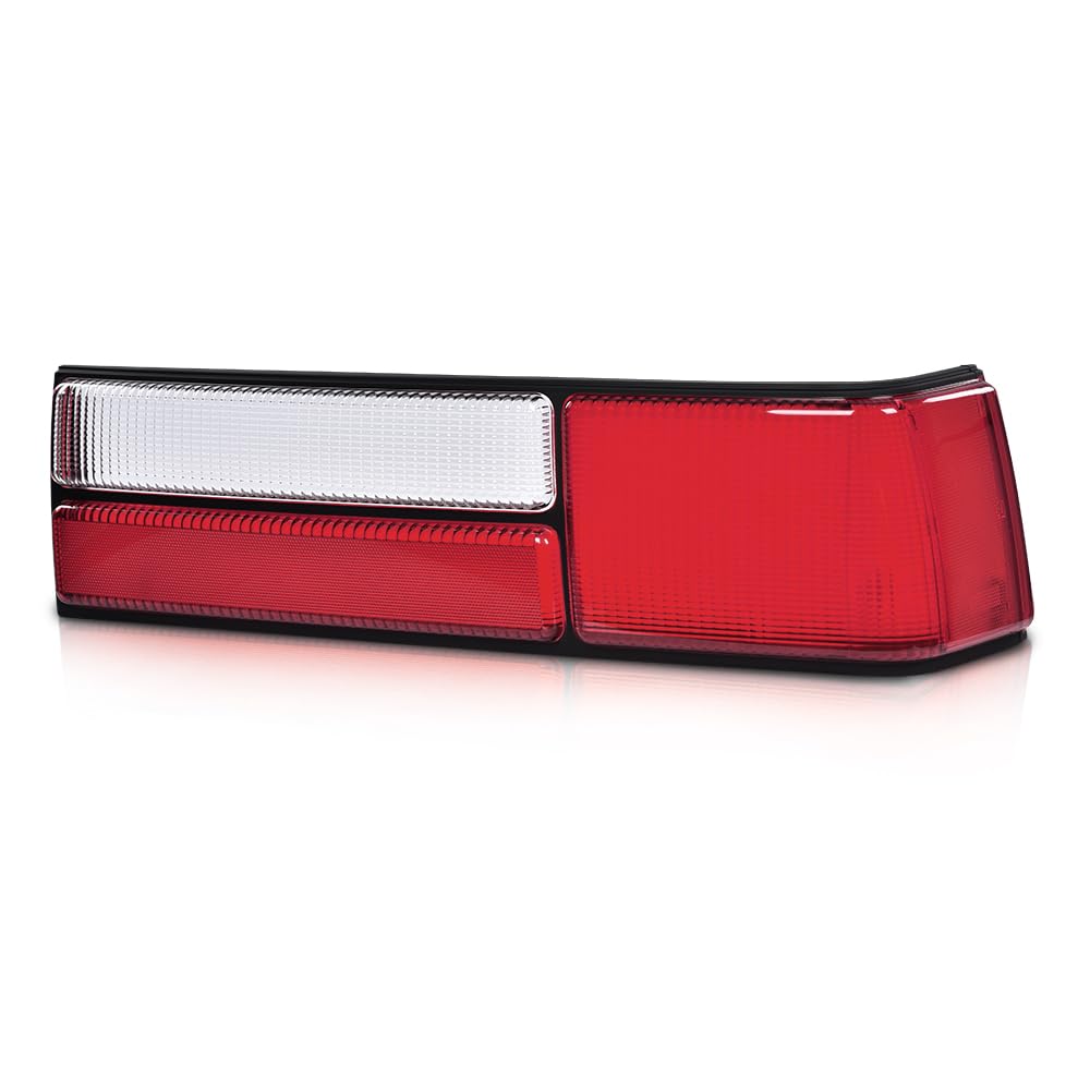 G-PLUS Taillight Lens Red Passenger Side Right Rear Compatible with Ford Mustang 1987-1993 FO2801168, E7ZZ13404A