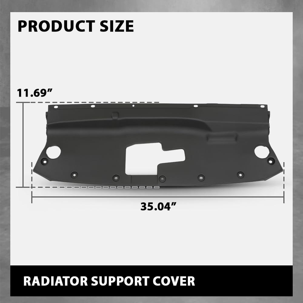 G-PLUS Radiator Support Cover, Compatible with Ford Edge/Edge ST 2019-2023, 22831TFWP