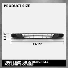 G-PLUS Front Bumper Grille Fog Light Covers for VW Jetta S SE SEL TDI 2011-2014 Side View