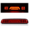 G-PLUS LED Third Brake Light Compatible with Ford F250 F350 F450 F550 Super Duty 1999-2016, Rear High Mount Cargo Lamp, Red Lens Chrome Housing