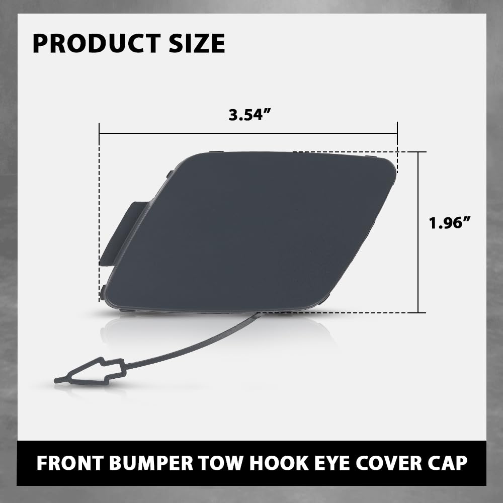 G-PLUS Front Bumper Tow Hook Eye Cover Cap Compatible with Discovery Sport L550 2020-2022