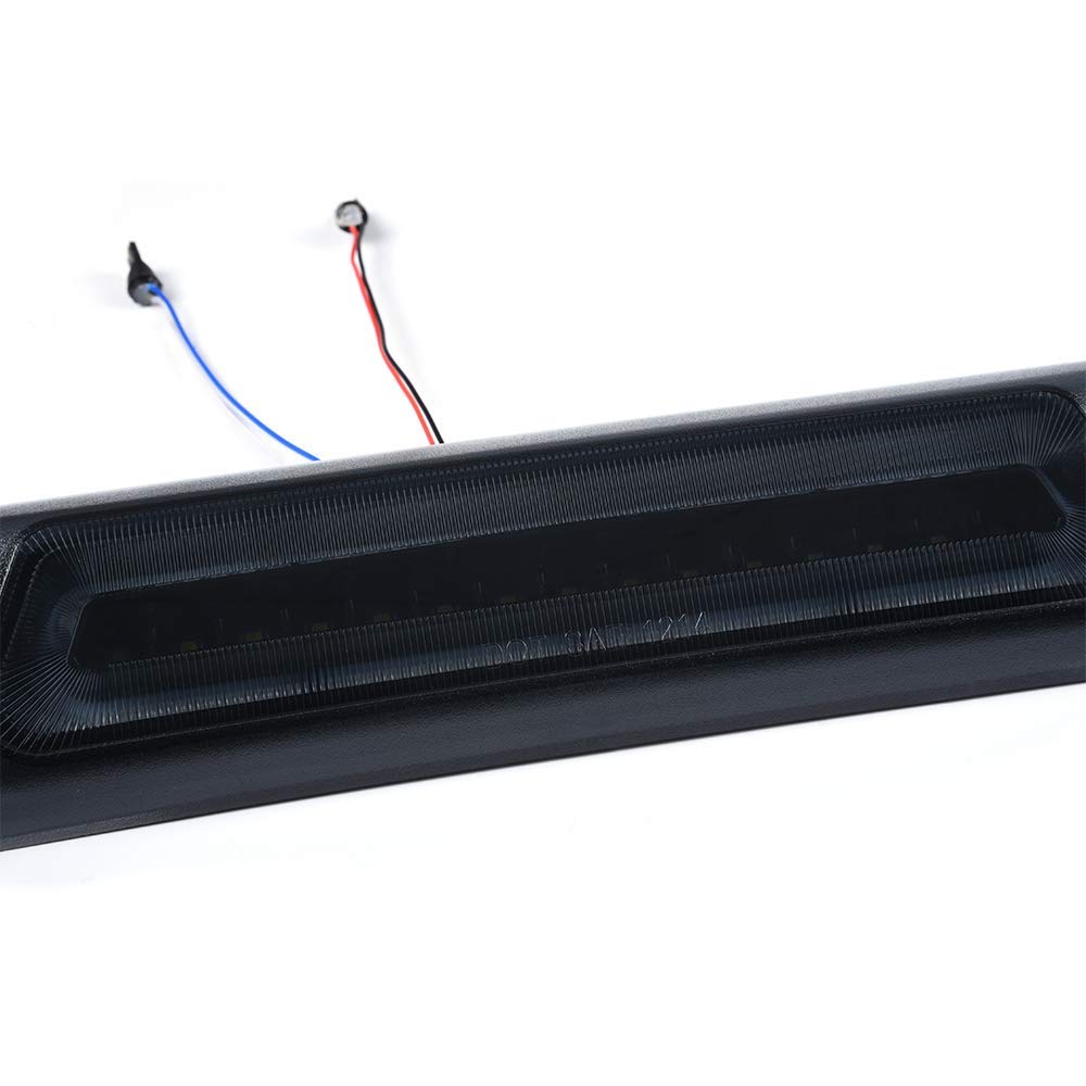 G-PLUS LED Third Brake Light, Compatible With Ford F150 F-150 2009-2014 High Mount Rear 3rd Cargo Tail Lamp Smoky Lens Black Housing