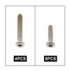 G-PLUS Headlight & Bumper Bezel Trim Screw Kit Chrome Silver Stainless Steel (Thread #8,Length 3/4" and 1 1/8",Torx Pan Head with a 9/32" Outside Diameter)