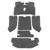 G-PLUS Floor Mats Liners Compatible with Jeep Wrangler TJ 1997 1998 1999 2000 2001 2002 2003 2004 2005 2006 All Weather Protection TPE Cargo Liner Black 6pcs Gray
