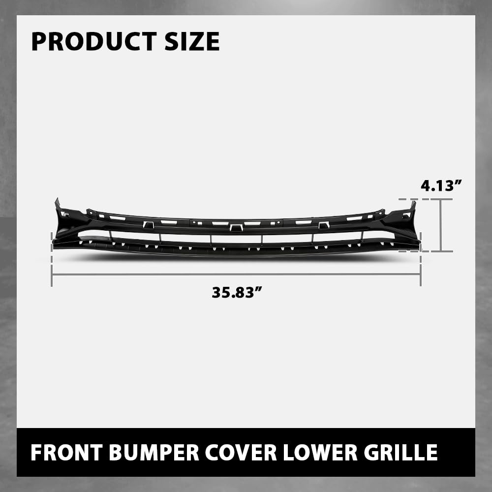 G-PLUS Front Bumper Lower Grille Insert Trim Compatible with Audi A7 & S7 2016-2018 4G8807683D9B9