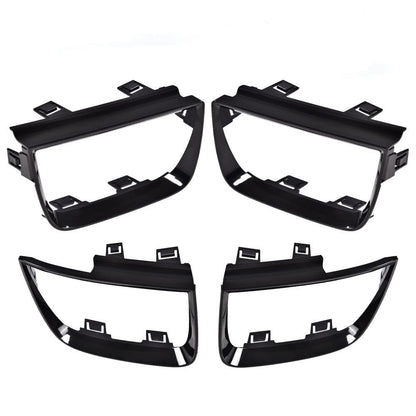 G-PLUS Tail Light Bezel Covers Kit Compatible with 2010-2013 Chevy Camaro LT LS SS,Glossy Black Set of 4