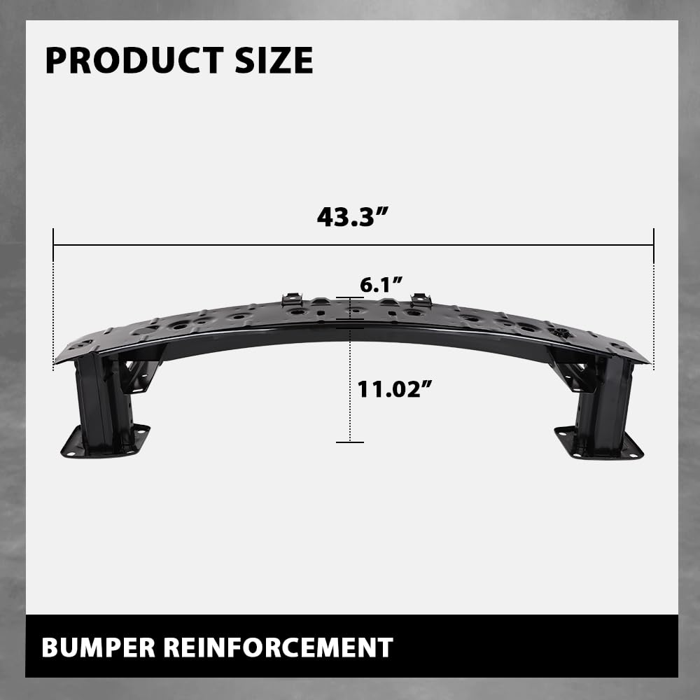 G-PLUS Front Bumper Reinforcement Steel Compatible with Mazda 6 (submodel: Grand Touring, GS, GT, GX, Sport, Touring) 2014-2017 GHP950070A, MA1006151
