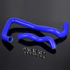 G-PLUS Silicone Radiator Hose Piping Kit Clamps Compatible With 2005-2007 Ford 6.0 6.0L Powerstroke Diesel, 2PCS Blue
