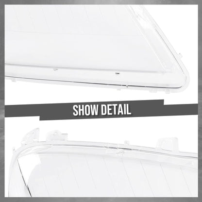 G-PLUS Headlight Lens Cover Compatible with Benz ML Class W164 ML320 ML350 ML500 ML550 ML63 AMG 2006-2008 Left & Right Pair Front Headlamp Lens Cover Clear