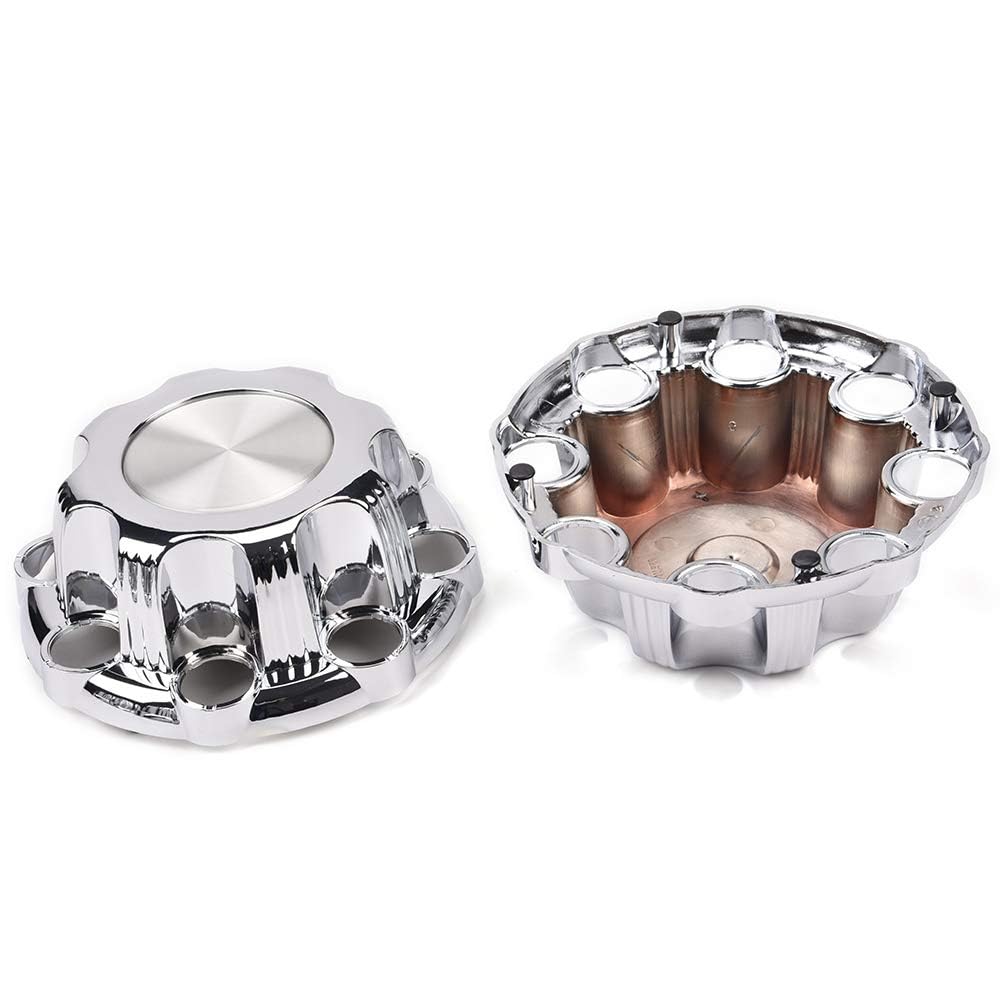 G-PLUS Wheel Center Caps 8 Lugs Best for 16'' Van & Truck Rim Wheels - Fit Chevy Silverado/GMC Sierra 2500 1999-2008, Sierra 1500 2001-2007, Suburban/Yukon 2500 2000-2008