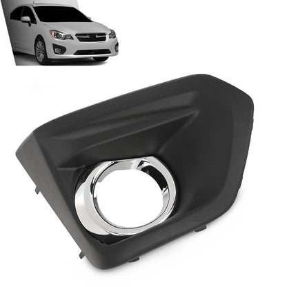 G-PLUS Right Fog Light Lamp Bezel w/Chrome Compatible with Subaru Impreza 2012-2014 57731FJ020