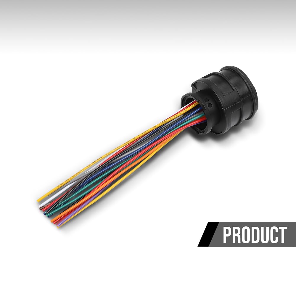 G-PLUS Transmission Connector 16-Pin Plug w/Wires Fit Audi A4 allraod Quattro 2012-2016 Fit Audi A6 allraod Quattro 2001-2005 3D0973993 Black