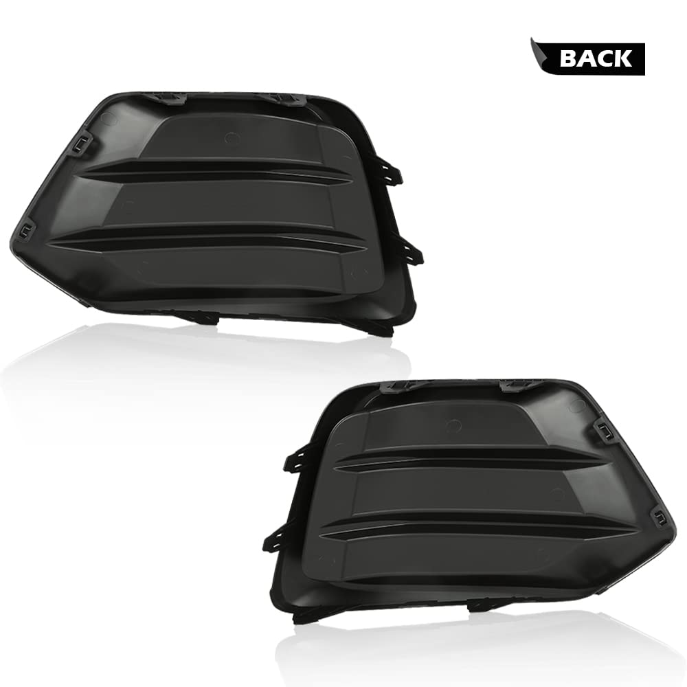 G-PLUS Fog Light Cover Driver and Passenger Side Compatible with Chevy Trax 2017-2022 Front Bumper Fog Lamp Cover 42537708 GM1039226 42537707 GM1038226