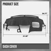 G-PLUS TPE Dash Cover Dashboard Dash Board Panel Compatible with LX RX330 2004-2006, Compatible with LX RX350 2007-2009,Compatible with LX RX400h 2006-2008 Black