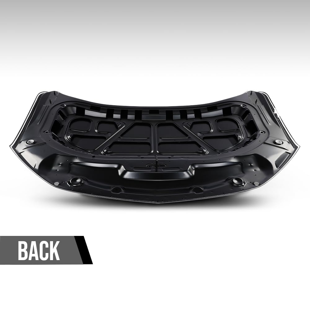 G-PLUS Front Hood Panel Iron Compatible with Chevy Blazer 2019-2024 Black