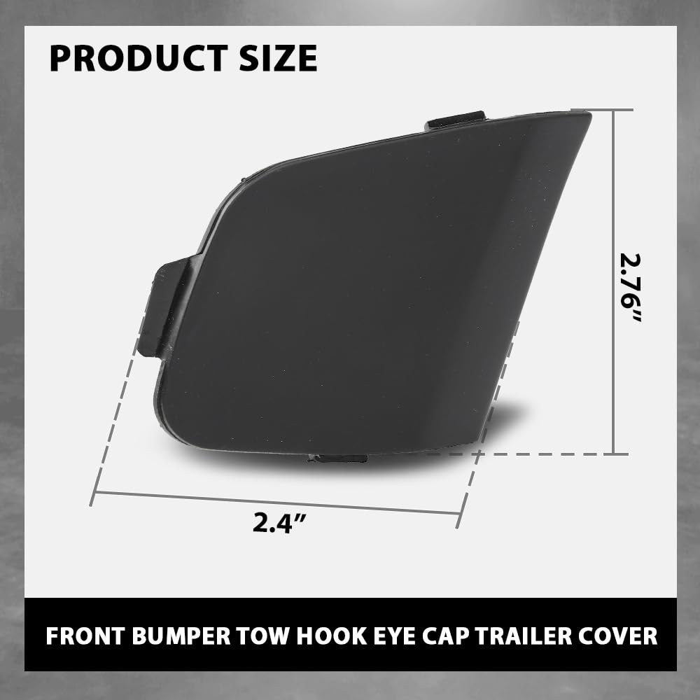 G-PLUS Front Bumper Tow Hook Eye Cap Trailer Cover, Compatible with Ford Focus MK3 2012-2014, BM5117A989