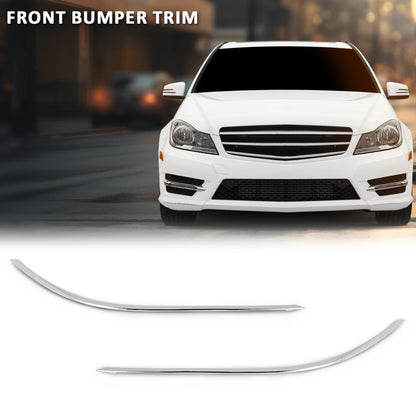 G-PLUS Front Bumper Trim Molding Left +Right Compatible with Benz C250 Base Coupe 2-Door 2012-2015,A2048853721