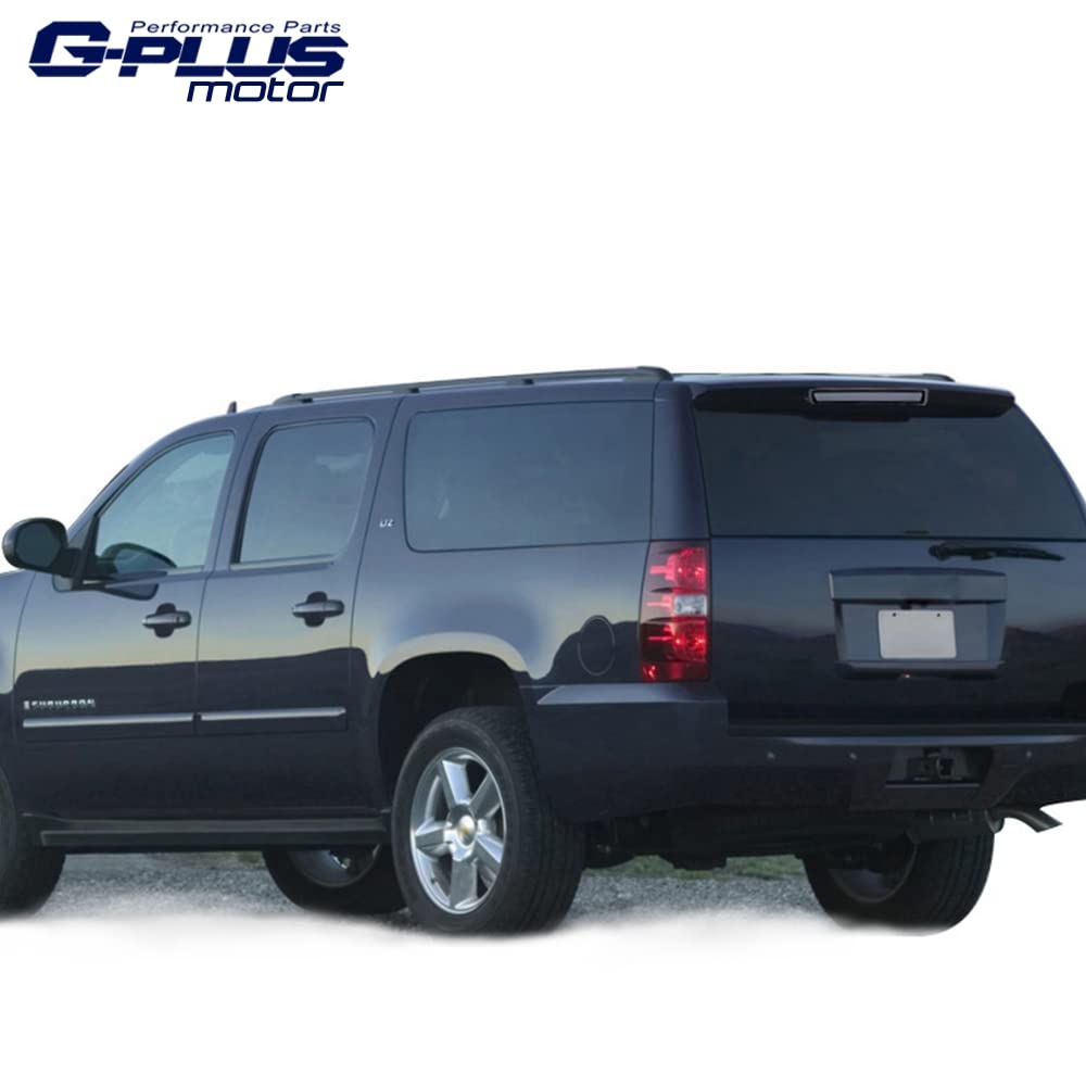 G-PLUS LED Third Brake Cargo Light Compatible With 2000-06 Chevy Suburban Tahoe GMC Yukon(ONLY For Liftgate Rear Doors),3RD Stop Tail Lamps (LED Strip Chrome Housing Smoky Lens)